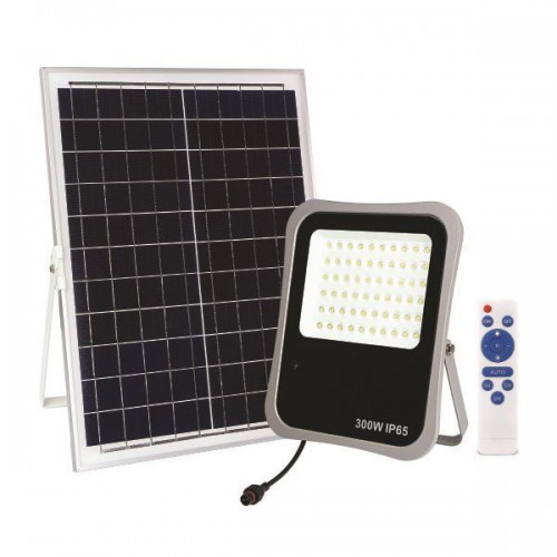 ΠΡΟΒΟΛΕΑΣ LED 300W SMD ΗΛΙΑΚΟΣ 4000K IP65 ΜΑΥΡΟΣ PLUS - EUROLAMP