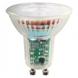 ΛΑΜΠΑ LED GU10 5.5W 38° 220-240V DIMMABLE ΓΥΑΛΙ - EUROLAMP ΨΥΧΡΟ ΛΕΥΚΟ 6500K