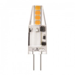 Λάμπα LED SMD 2W G4 Σιλικόνης 12V Double Blister ΘΕΡΜΟ ΛΕΥΚΟ 2700K Eurolamp