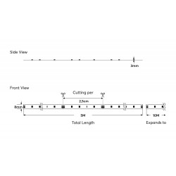 ΤΑΙΝΙΑ LED 5M 12W 24V 2700K 120L/M IP54 PRO EUROLAMP