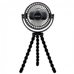 ΑΝΕΜΙΣΤΗΡΑΣ ΕΠΙΤΡΑΠΕΖΙΟΣ ΜΑΥΡΟΣ Φ12 ΕΥΚΑΜΠΤΟ ΤΡΙΠΟΔΟ ΕΠΑΝΑΦΟΡΤΙΖΟΜΕΝΟΣ Eurolamp