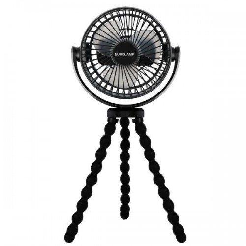 ΑΝΕΜΙΣΤΗΡΑΣ ΕΠΙΤΡΑΠΕΖΙΟΣ ΜΑΥΡΟΣ Φ12 ΕΥΚΑΜΠΤΟ ΤΡΙΠΟΔΟ ΕΠΑΝΑΦΟΡΤΙΖΟΜΕΝΟΣ Eurolamp