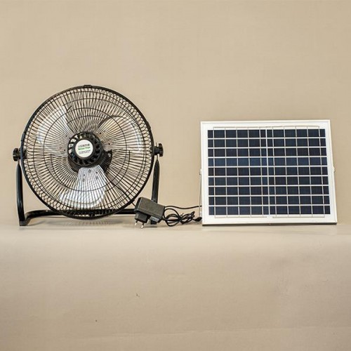 ΑΝΕΜΙΣΤΗΡΑΣ ΔΑΠΕΔΟΥ ΜΕΤΑΛΛΙΚΟΣ Φ37 15W ΕΠΑΝΑΦΟΡΤΙΖΟΜΕΝΟΣ ΜΕ ΗΛΙΑΚΟ ΠΑΝΕΛ EUROLAMP