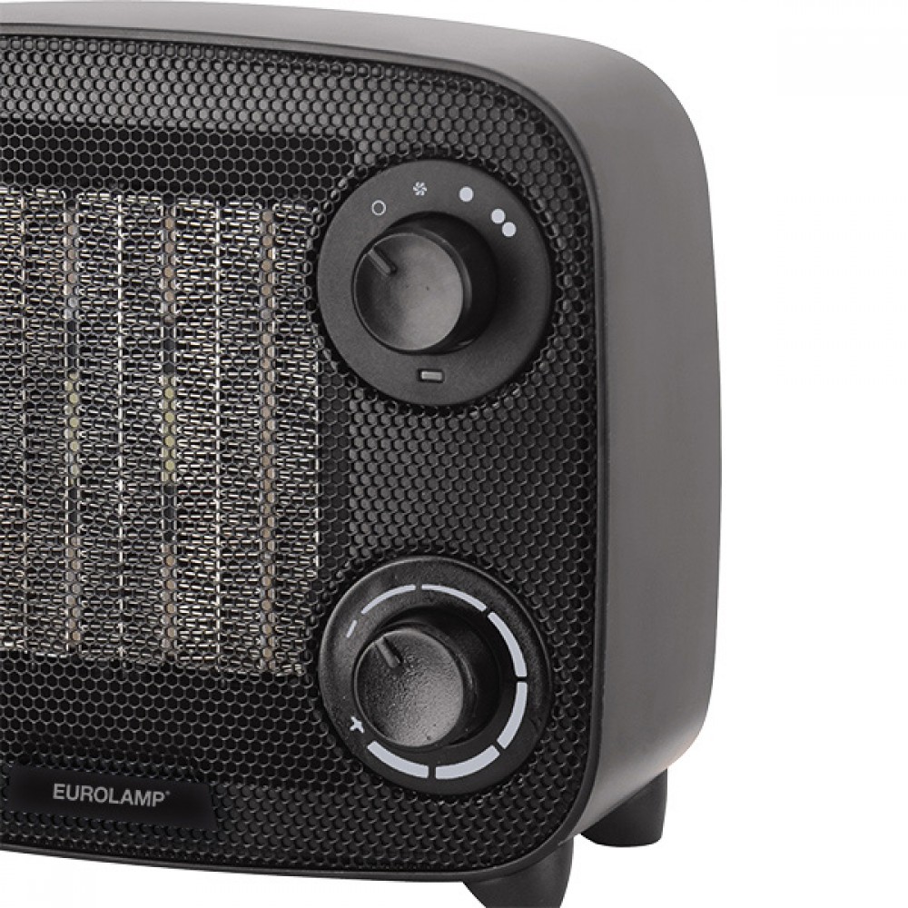 ΑΕΡΟΘΕΡΜΟ ΚΕΡΑΜΙΚΟ VINTAGE 1500W ΓΡΑΦΙΤΗΣ EUROLAMP