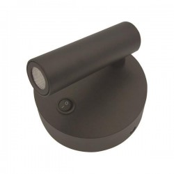 Απλίκα Κρεβατιού Ανάγνωσης "HERMES 1" 3W LED 3000K Μαύρο PRO - Eurolamp