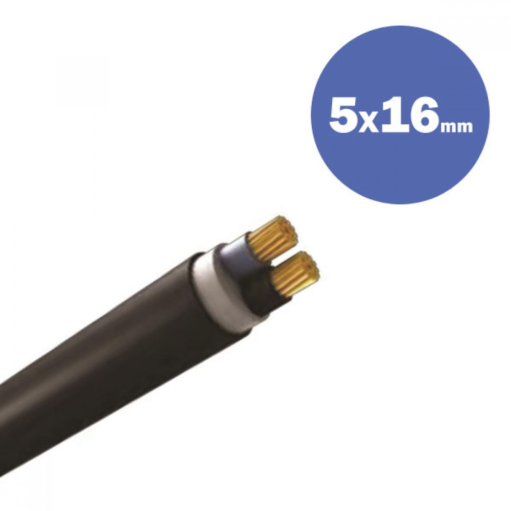 Καλώδιο NYY J1VV-R 5Χ16MM2 (DRUM) - Eurolamp
