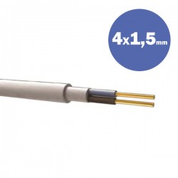 Καλώδιο NYΜ H05VV-U 4Χ1.5MM2 - Eurolamp