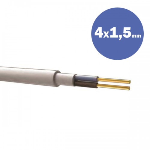 Καλώδιο NYΜ H05VV-U 4Χ1.5MM2 - Eurolamp
