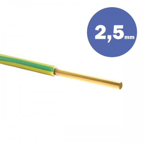 Καλώδιο NYA ΗΟ7V-U 1Χ2.5MM2 - Eurolamp