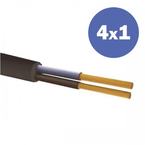 ΚΑΛΩΔΙΟ ΕΥΚΑΜΠΤΟ 4X1mm2 ΜΑΥΡΟ