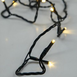 20 Χριστουγεννιάτικα Led Λαμπάκια Μπαταρίας 240cm Θερμό Φως Με 8 Προγράμματα Και Πράσινο Καλώδιο Magic Christmas