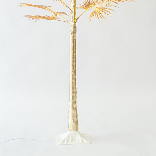 ΧΡΥΣΟ ΔΕΝΤΡΟ ΦΤΕΡΗ 1,8m,  ΜΕΤΑΣΧΗΜΑΤΙΣΤΗΣ, 140 ΘΕΡΜΑ ΛΕΥΚΑ MINI LED, ΠΡΟΕΚΤΑΣΗ ΠΑΡΟΧΗΣ 3m, IP44 Magic Christmas