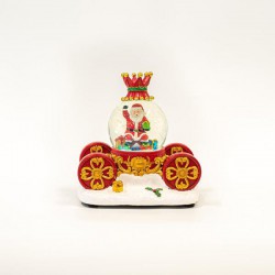 ΑΜΑΞΑ ΧΙΟΝΟΜΠΑΛΑ, ΜΕ ΜΕΤΑΣΧΗΜΑΤΙΣΤΗ, 2 LED, ΜΕ ΜΟΥΣΙΚΗ, 20x15x20,5cm Magic Christmas