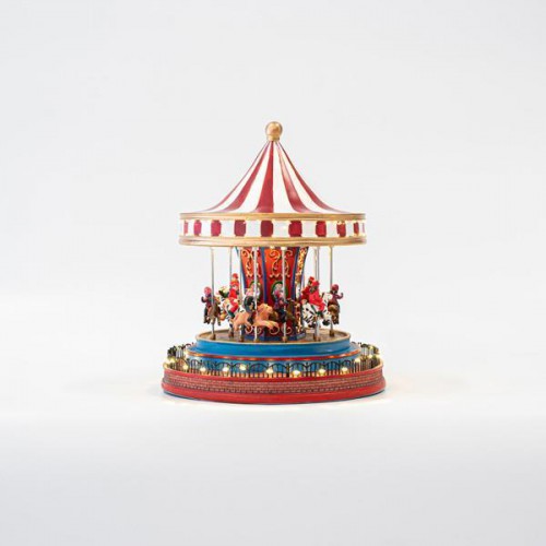 ΚΑΡΟΥΖΕΛ, ΜΕ ΜΕΤΑΣΧΗΜΑΤΙΣΤΗ, LED, ΜΕ ΜΟΥΣΙΚΗ ΚΑΙ ΚΙΝΗΣΗ, 22,5x22,5x26,5cm Magic Christmas