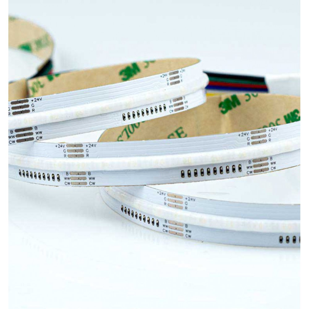 ΤΑΙΝΙΑ LED COB 5M 12W 24V RGBWW 3000K 640L/M IP44 PRO EUROLAMP