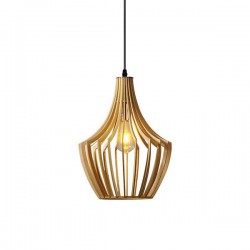 ARTE ILLUMINA ΦΩΤΙΣΤΙΚΟ ΚΡΕΜΑΣΤΟ ΜΟΝΟΦΩΤΟ Ε27 D300*H400 ΞΥΛΙΝΟ - EUROLAMP