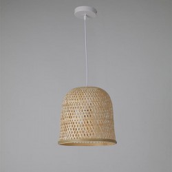 ARTE ILLUMINA ΦΩΤΙΣΤΙΚΟ ΚΡΕΜΑΣΤΟ ΜΟΝΟΦΩΤΟ Ε27 MAX 60W D300X300H BAMBOO - EUROLAMP