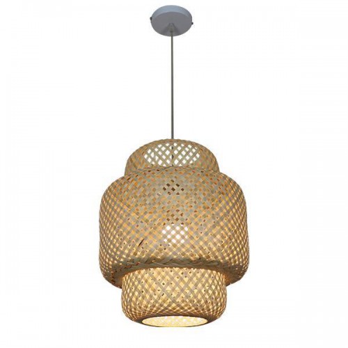 ARTE ILLUMINA ΦΩΤΙΣΤΙΚΟ ΚΡΕΜΑΣΤΟ ΜΟΝΟΦΩΤΟ Ε27 MAX 60W Ø480X500 BAMBOO - EUROLAMP