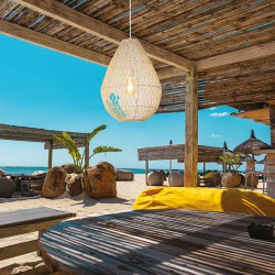 ARTE ILLUMINA ΦΩΤΙΣΤΙΚΟ ΚΡΕΜΑΣΤΟ ΜΟΝΟΦΩΤΟ Ε27 370Χ500MM MAX 60W RATTAN ΦΥΣΙΚΟ ΧΡΩΜΑ - EUROLAMP