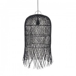 ARTE ILLUMINA ΦΩΤΙΣΤΙΚΟ ΚΡΕΜΑΣΤΟ ΜΟΝΟΦΩΤΟ Ε27 MAX 60W H610*D330MMRATTAN ΜΑΥΡΟ - EUROLAMP