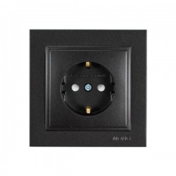 ΠΡΙΖΑ ΣΟΥΚΟ 16A ΜΑΥΡΟ ΜΕ ΠΑΙΔΙΚΗ ΠΡΟΣΤΑΣΙΑ ΜΑΥΡΟ EUROLAMP