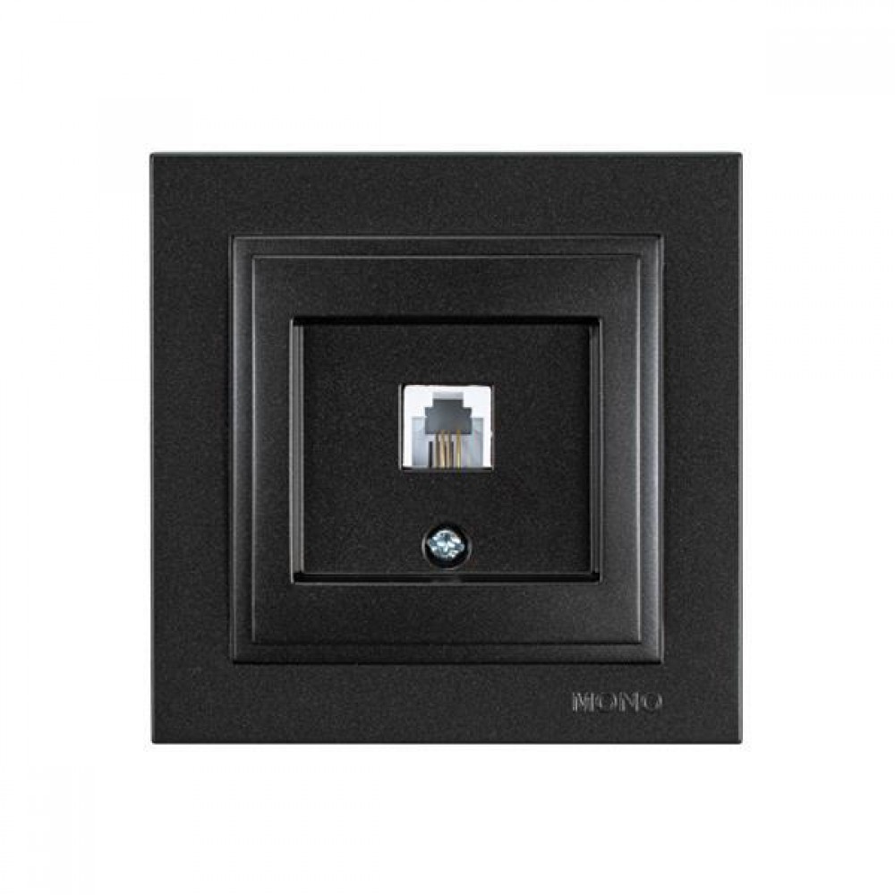 ΠΡΙΖΑ ΤΗΛΕΦΩΝΟΥ MONH RJ 11 ΜΑΥΡΟ EUROLAMP