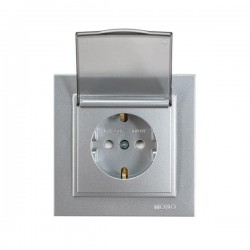 ΠΡΙΖΑ ΣΟΥΚΟ ΚΑΠΑΚΙ 16A ΑΛΟΥΜΙΝΙΟ ΜΕ ΠΑΙΔΙΚΗ ΠΡΟΣΤΑΣΙΑ ΑΣΗΜΙ EUROLAMP