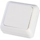 Διακόπτης Εξωτερικός Απλός ΜΙΝΙ Λευκός ΙΡ20 - Eurolamp