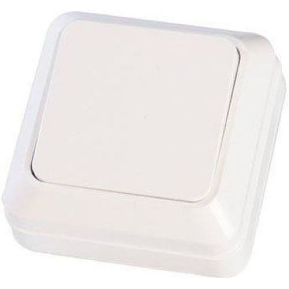 Διακόπτης Εξωτερικός A/R ΜΙΝΙ Λευκός ΙΡ20 - Eurolamp