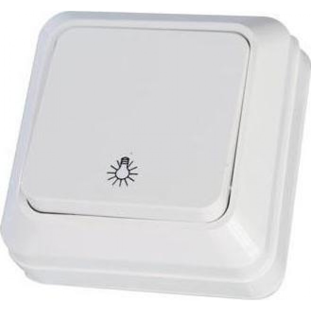 Μπουτόν Εξωτερικός Κλιμακοστασίου - Λυχνία ΜΙΝΙ Λευκός ΙΡ20 - Eurolamp