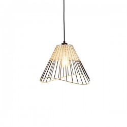 ΦΩΤΙΣΤΙΚΟ ΚΡΕΜΑΣΤΟ ΜΟΝΟΦΩΤΟ Ε27 MAX 40W D36*H28CM RATTAN - Eurolamp