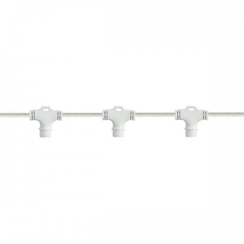 DIY, ΛΕΥΚΟ ΚΑΛΩΔΙΟ ΚΑΟΥΤΣΟΥΚ, ΓΙΑ ΚΟΥΡΤΙΝΑ, 6 ΚΑΘΕΤΟΙ ΚΟΝΕΚΤΟΡΕΣ, ΜΕ ΕΠΕΚΤΑΣΗ, 0,70m, ΙΡ65