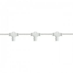 DIY, ΛΕΥΚΟ ΚΑΛΩΔΙΟ ΚΑΟΥΤΣΟΥΚ, ΓΙΑ ΚΟΥΡΤΙΝΑ, 10 ΚΑΘΕΤΟΙ ΚΟΝΕΚΤΟΡΕΣ, ΜΕ ΕΠΕΚΤΑΣΗ, 1,1m, ΙΡ65