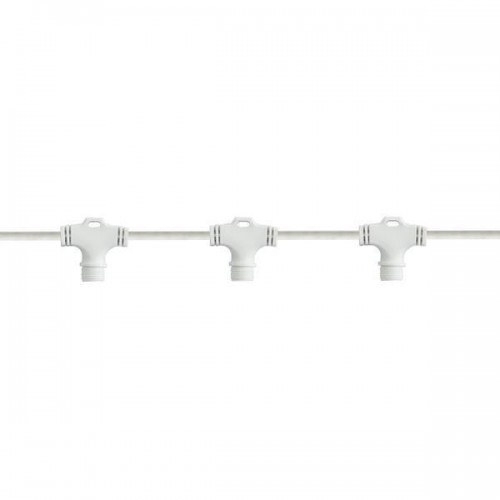 DIY, ΛΕΥΚΟ ΚΑΛΩΔΙΟ ΚΑΟΥΤΣΟΥΚ, ΓΙΑ ΚΟΥΡΤΙΝΑ, 10 ΚΑΘΕΤΟΙ ΚΟΝΕΚΤΟΡΕΣ, ΜΕ ΕΠΕΚΤΑΣΗ, 1,1m, ΙΡ65