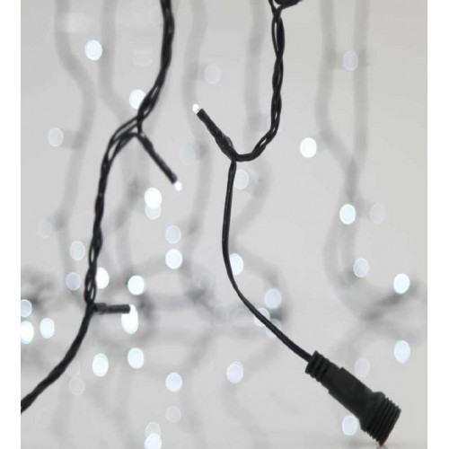 300 LED Σε Σειρά Με Επέκταση Και Πράσινο Καλώδιο Αδιάβροχα IP44 Λευκό 7500-8500K Magic Christmas