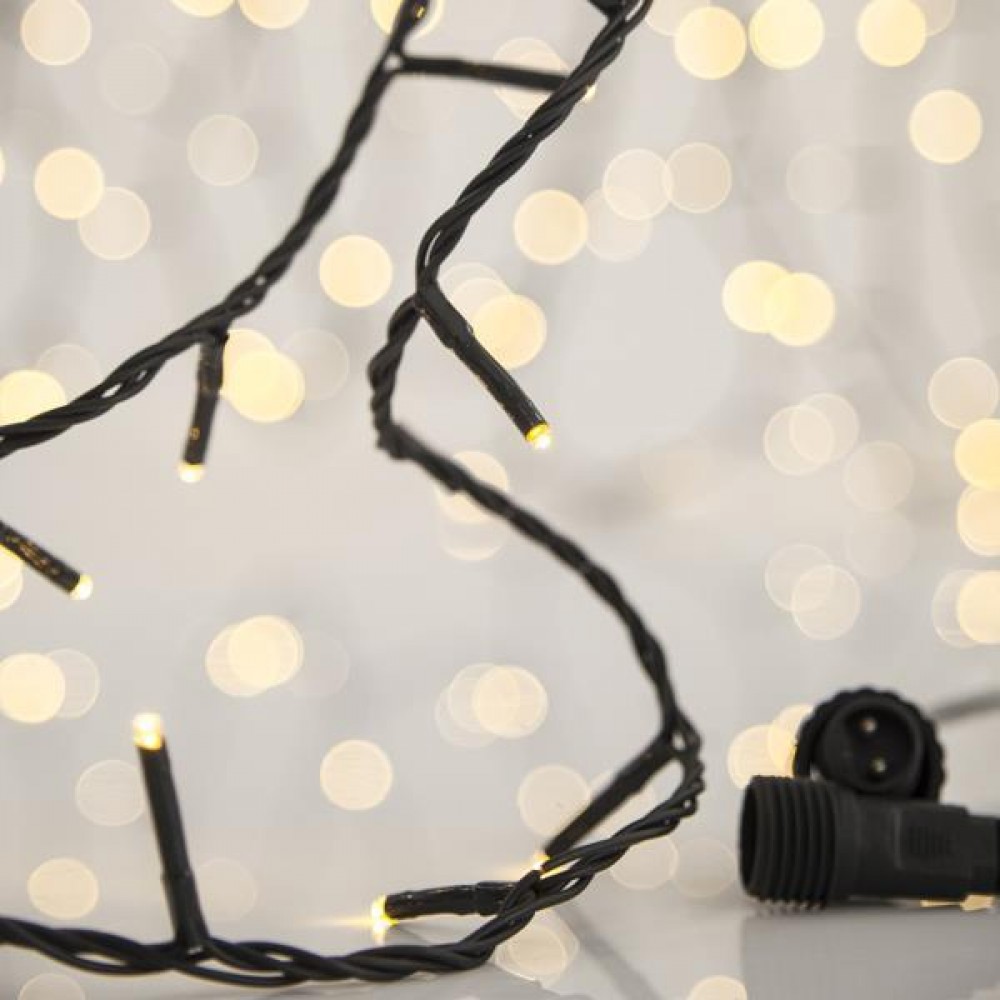 300 LED Σε Σειρά Με Επέκταση Και Πράσινο Καλώδιο Αδιάβροχα IP44 Day Light Magic Christmas