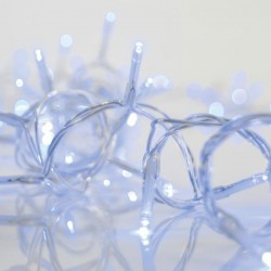 ΚΟΥΡΤΙΝΑ, 240 LED 3mm, 36V, ΕΠΕΚΤΑΣΗ ΕΩΣ 3, 200x100cm, ΔΙΑΦΑΝΟ ΚΑΛΩΔΙΟ, ΜΠΛΕ LED, ΙΡ44