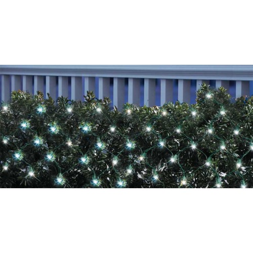 ΔΙΧΤΥ, 120 LED 3mm, 31V, ΕΠΕΚΤΑΣΗ ΕΩΣ 3, 40Χ300cm, ΠΡΑΣΙΝΟ ΚΑΛΩΔΙΟ, ΘΕΡΜΟ ΛΕΥΚΟ LED, ΙΡ44