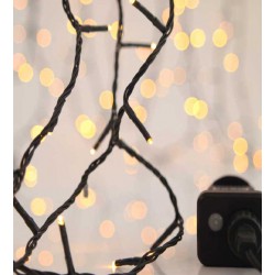 900 LED Σε Σειρά Με Πρόγραμμα Και Πράσινο Καλώδιο Αδιάβροχα IP44 Θερμό Λευκό 2200K-2300K Magic Christmas