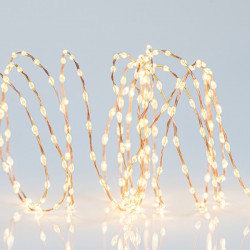 ΣΕΙΡΑ, 300 MINI LED, 31V, ΜΕ ΤΗΛΕΧΕΙΡΙΣΤΗΡΙΟ (ON/OFF, TIMER, DIMMER), ΜΕ ΜΕΤΑΣΧΗΜΑΤΙΣΤΗ, ΠΡΟΕΚΤΑΣΗ ΠΑΡΟΧΗΣ 300cm, ΜΠΡΟΝΖΕ ΧΑΛΚΟΣ, ΘΕΡΜΟ ΛΕΥΚΟ LED, ANA 1,5cm, ΙΡ44 Magic Christmas