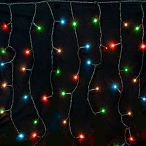Βροχή 144 LED 3m Επεκτεινόμενα Με Πρόγραμμα Και Διάφανο Καλώδιο - IP44 Πολύχρωμα Magic Christmas