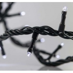 100 LED Σε Σειρά Με Επέκταση Και Πρόγραμμα Και Πράσινο Καλώδιο IP20 Λευκό Magic Christmas