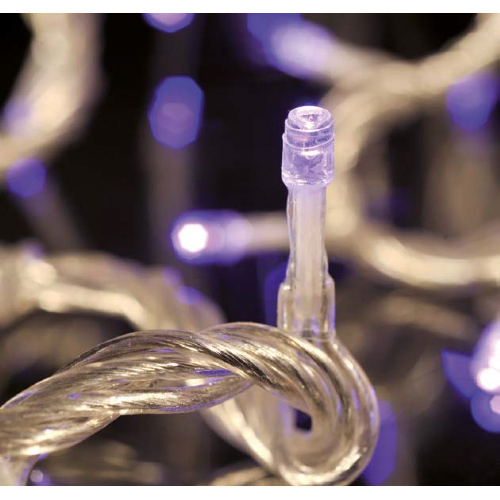 100 LED Σε Σειρά Επεκτεινόμενα Με Πρόγραμμα Και Διάφανο Καλώδιο IP20 Magic Christmas