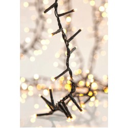 800 LED Σε Σειρά Επεκτεινόμενα Πυκνά Με Πράσινο Καλώδιο IP44 - Χάλκινο Θερμό 2300K Magic Christmas