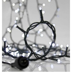 700 LED Σε Σειρά Επεκτεινόμενα Με Πράσινο Καλώδιο Αδιάβροχα IP44 Λευκό 7500K Magic Christmas