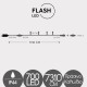 700 LED FLASH Σε Σειρά Με Επέκταση Με Πράσινο Καλώδιο Σε Θερμό Λευκό - 73,10m 2600Κ IP44 Magic Christmas