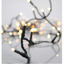 1200 LED Σε Σειρά Σταθερά Με Πράσινο Καλώδιο Αδιάβροχα IP44 Θερμό Χάλκινο 2200K Magic Christmas