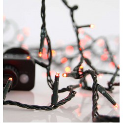 240 LED Σε Σειρά Με Πρόγραμμα Και Πράσινο Καλώδιο Αδιάβροχα IP44 Κόκκινο Magic Christmas