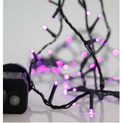 240 LED Σε Σειρά Με Πρόγραμμα Και Πράσινο Καλώδιο Αδιάβροχα IP44 Μωβ Magic Christmas