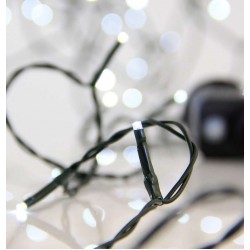 400 LED Σε Σειρά Με Πρόγραμμα Και Πράσινο Καλώδιο Αδιάβροχα IP44 Λευκό 7500K Magic Christmas